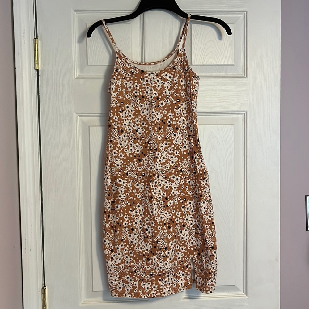 Wild fable floral mini sundress with slit